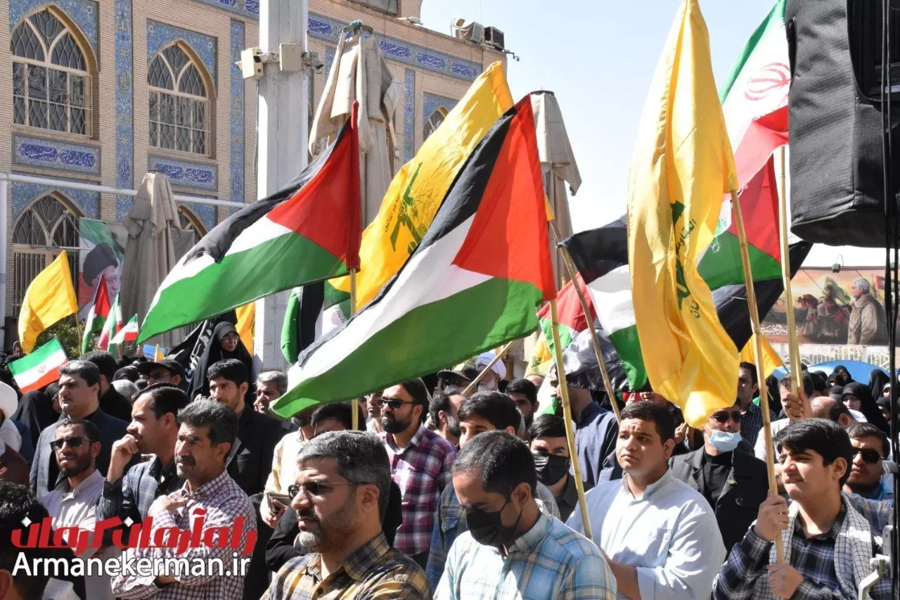 طنین فریاد«مرگ‌براسرائیل» در جوار مزار حاج‌قاسم